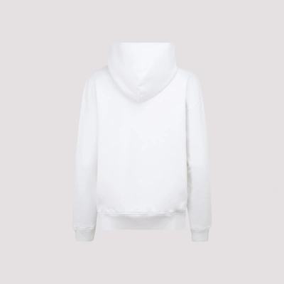 Shop Givenchy Logo Hoodie Sweatshirt In White