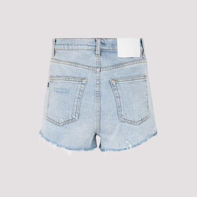 Shop Msgm Denim Shorts Jeans In Blue