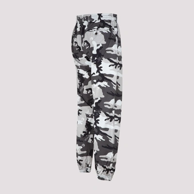 Shop Off-white Logo Camo Casual Pants In Grey