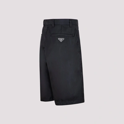 Shop Prada Re-nylon Cargo Shorts In Black