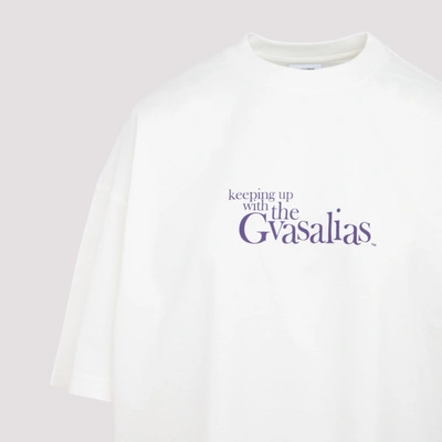 Shop Vetements Keeping Up With The Gvasalias Tee Tshirt In White