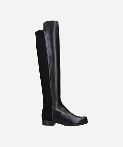 Stuart Weitzman Over-the-knee Boots With Luxurious Suede Finish And Elegant Design In Black