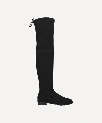 Stuart Weitzman Over-the-knee Boots With Luxurious Suede Finish And Elegant Design In Black