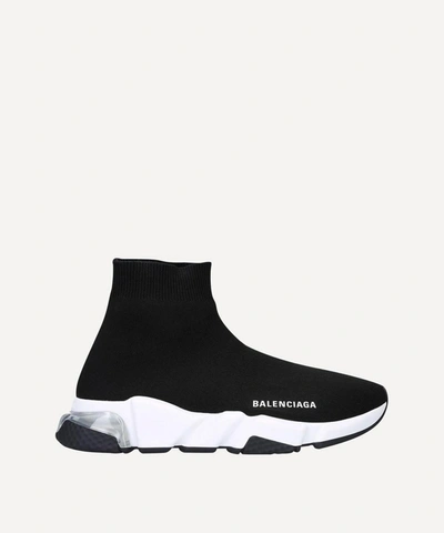 Shop Balenciaga Speed Mid-top Bubble Trainers In Black