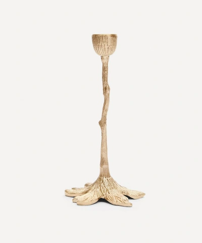 Shop Doing Goods Misty Candlestick Holder In Gold-tone