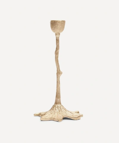 Doing Goods Misty Candlestick Holder In Gold-tone