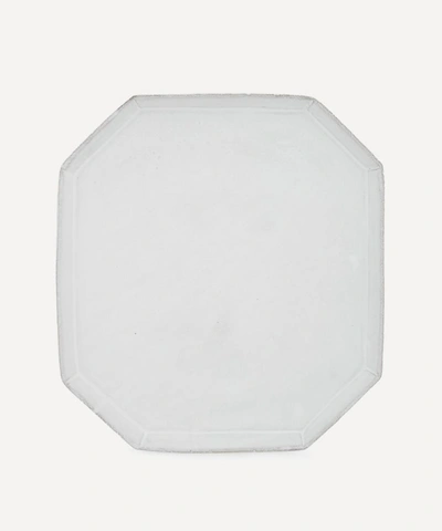 Astier De Villatte Octave Large Dinner Plate In White
