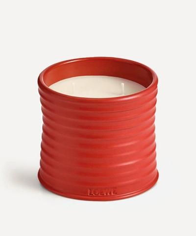 Shop Loewe Medium Tomato Leaves Candle 610g In Red