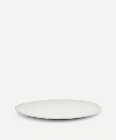 Astier De Villatte Large Simple Dinner Plate In White