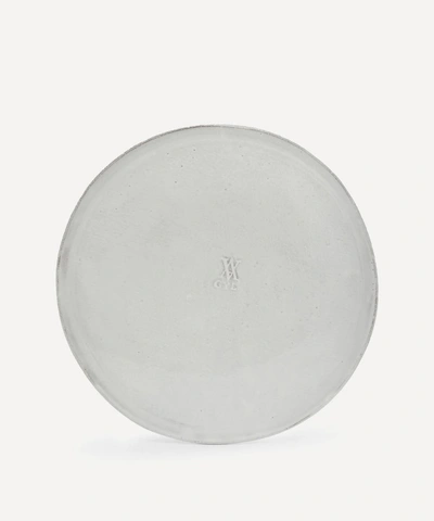 Astier De Villatte Large Simple Dinner Plate In White
