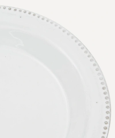 Astier De Villatte Perles Side Plate In White