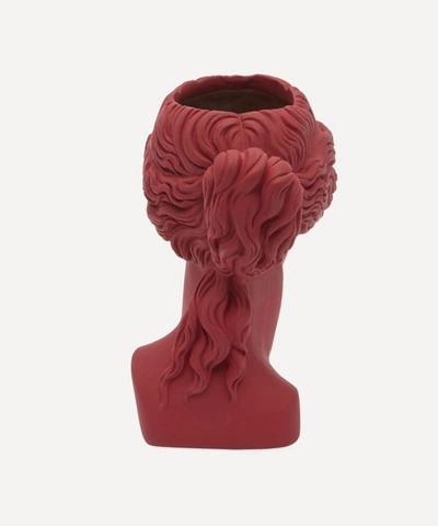 Shop Sophia Venus Head Vase In Maroon