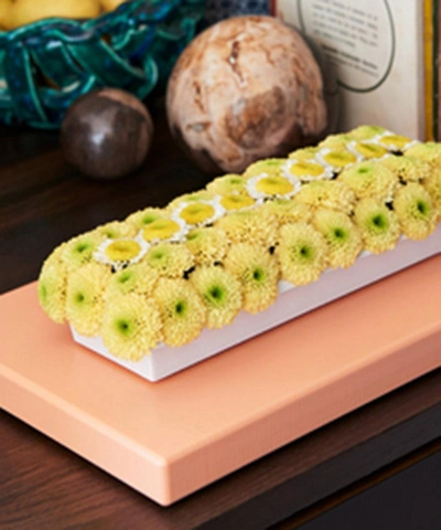 Hay Rectangular Plastic Chopping Board 2.5cm X 30cm In Peach