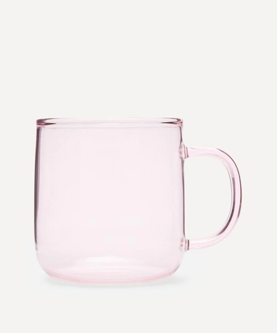 Shop Hay Glass Mug In Pink