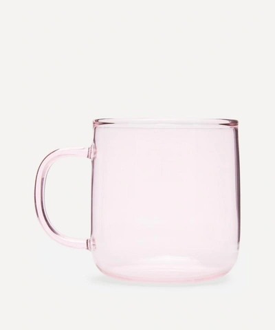 Shop Hay Glass Mug In Pink