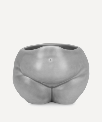 Shop Anissa Kermiche Popotelee Pot Vase In Grey