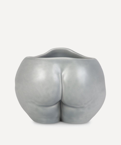 Shop Anissa Kermiche Popotelee Pot Vase In Grey