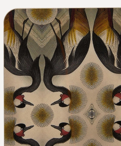Avenida Home Crested Crane Table Mat In Yellow