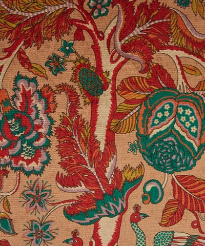 LIBERTY LIBERTY TREE OF LIFE FRINGED VELVET SQUARE CUSHION 000604819