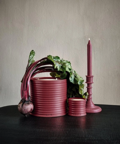 Loewe Beetroot Large Scented Candle 2.12kg In Brown