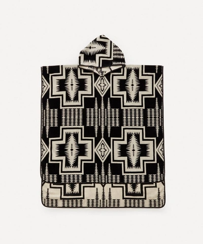 Pendleton Harding Hooded Towel In Harding Black