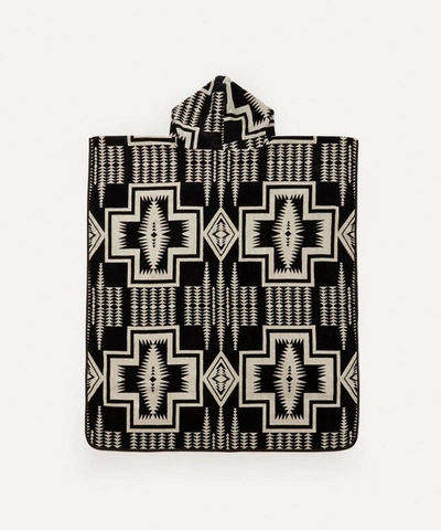 Pendleton Harding Hooded Towel In Harding Black