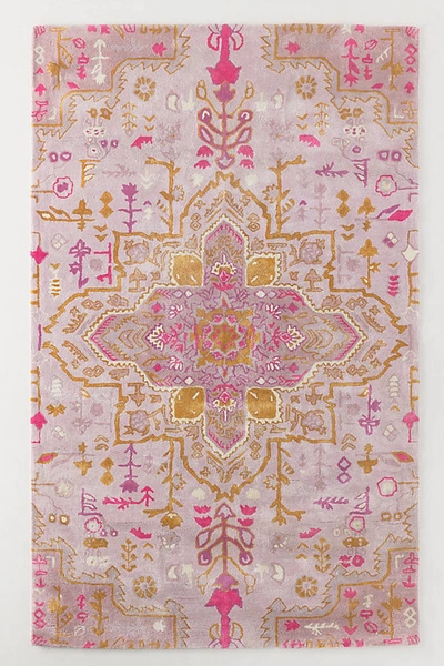 Shop Anthropologie Tufted Maribelle Rug By  In Pink Size 5x8