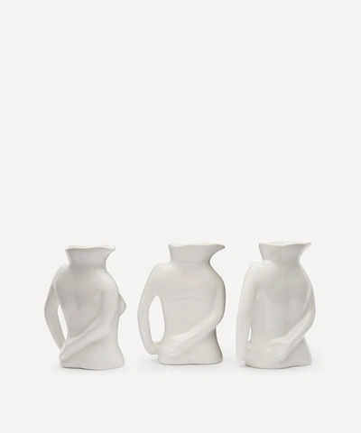 Shop Anissa Kermiche Mini Jugs Trio In White