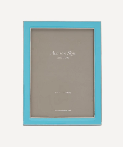 Shop Addison Ross Aqua Blue Enamel 5x7' Photo Frame