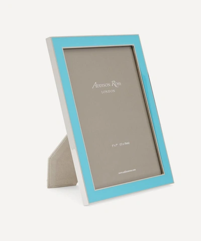 Shop Addison Ross Aqua Blue Enamel 5x7' Photo Frame