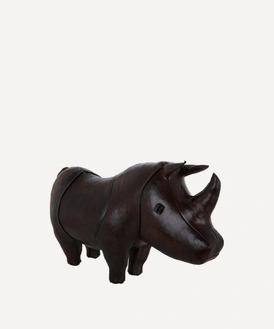 Omersa Small Leather Rhino In Brown