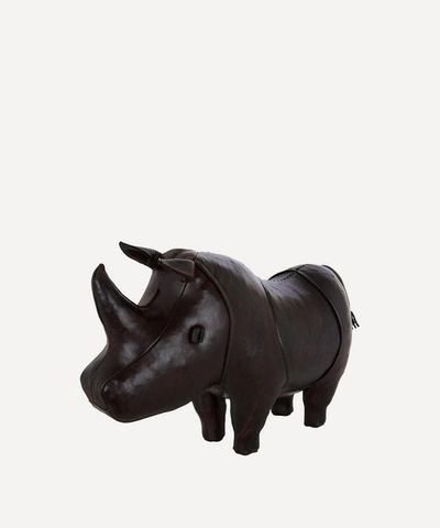 Omersa Small Leather Rhino In Brown