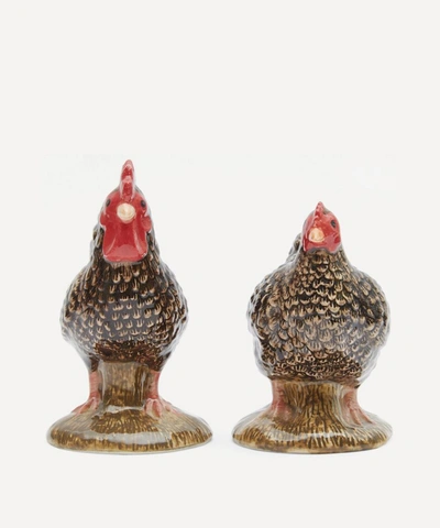 Quail Maran Hen And Cockerel Salt And Pepper Shakers In Assorted