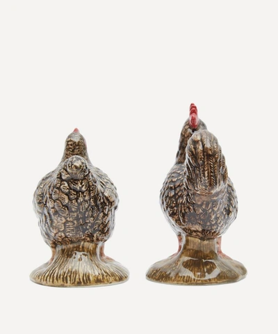 Quail Maran Hen And Cockerel Salt And Pepper Shakers In Assorted