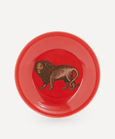 Shop Avenida Home Lion Small Plate In Assorted