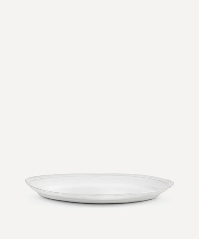 Astier De Villatte Large Simple Deep Oval Platter In White