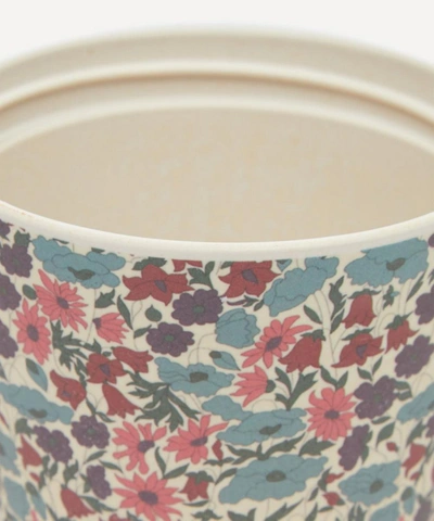 Shop Liberty London Poppy And Daisy Print Bamboo Takeaway Coffee Cup In Purple