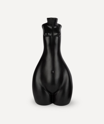 Shop Anissa Kermiche Matte Tit For Tat Tall Body Candlestick In Black
