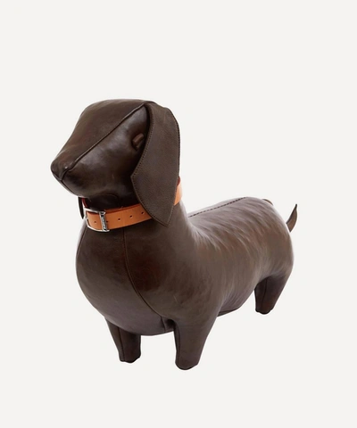 Omersa Standard Leather Dachshund In Brown