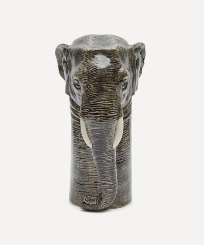 Quail Large Elephant Vase In Assorted