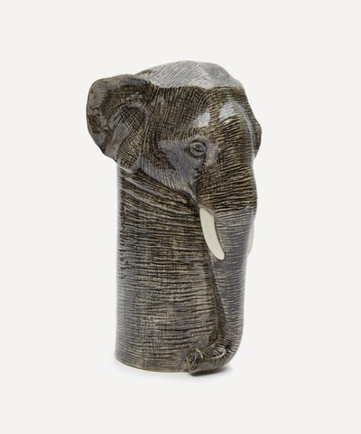 Quail Large Elephant Vase In Assorted