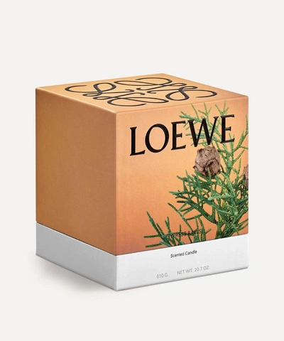 Loewe Medium Cypress Balls Candle 610g In Blue