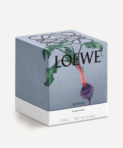 Loewe Beetroot Small Scented Candle 170g In Burgundy
