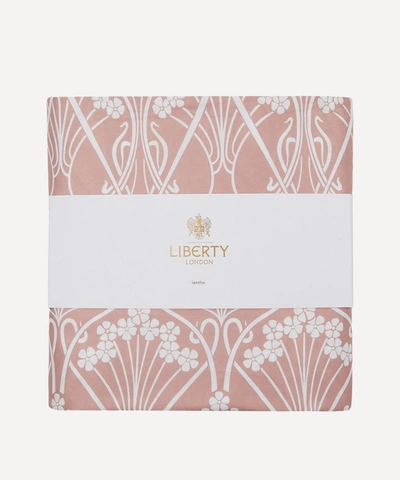 Shop Liberty Ianthe Cotton Sateen Super-king Duvet Cover Set In Pink