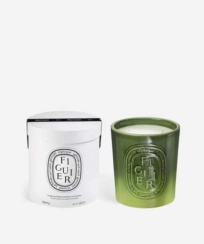 Diptyque Ceramic Figuier Scented Candle In White