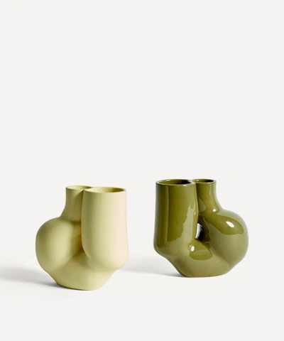 Shop Hay W & S Chubby Vase In Yellow