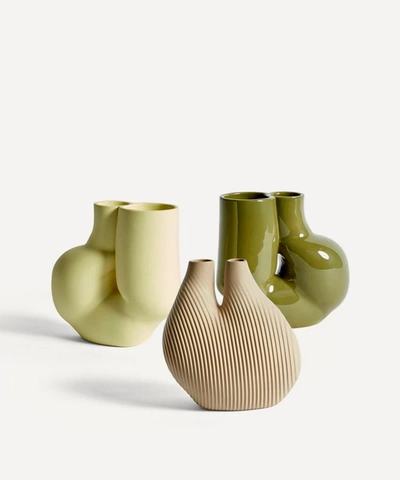 Shop Hay W & S Chubby Vase In Yellow
