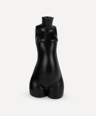 Shop Anissa Kermiche Matte Tit For Tat Short Body Candlestick In Black