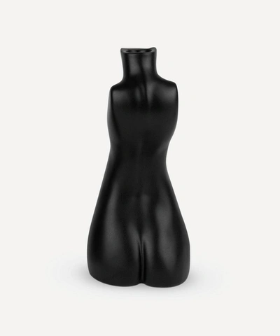 Shop Anissa Kermiche Matte Tit For Tat Short Body Candlestick In Black