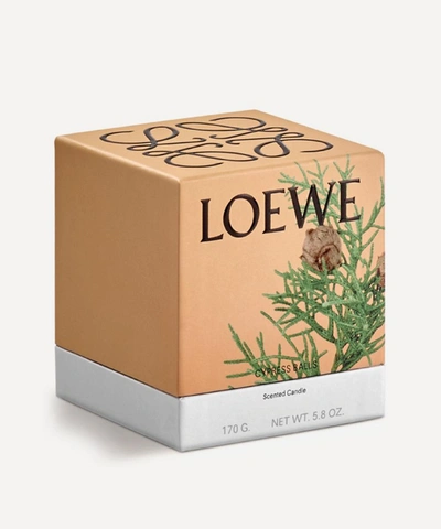 Shop Loewe Small Cypress Balls Candle 170g In Blue